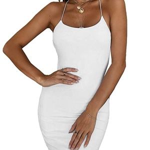 white Bodycon Party Dress